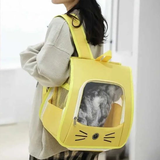 Sac à dos transporteur chat - Vue d'ensemble design premium Minou Loft