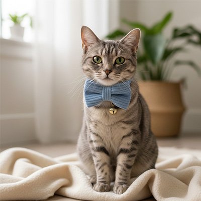 Collier chat clochette 