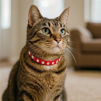 "Fermoir de sécurité détachable du collier pour chat Minou loft"