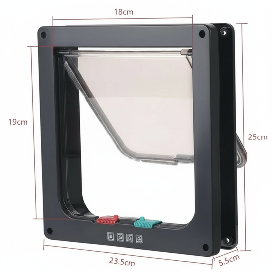 Dimensions de la chatière chat