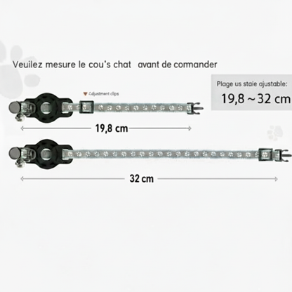 Guide de taille collier chat très compact