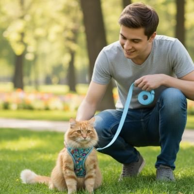 Harnais chat Minou LOft™| Sécuripromenade