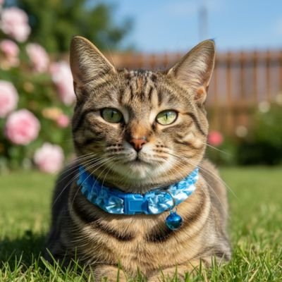 Collier chat Minou loft - Vue de côté montrant le confort. 