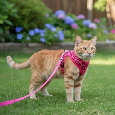 Détail du harnais pour chat Minou loft – matériau résistant et sangles ajustables