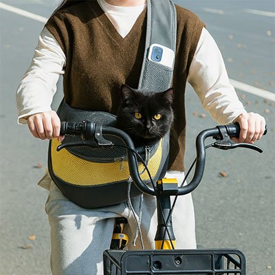 Sac de transport Chat Minou loft - angle alternatif présentant la qualité et le design. 