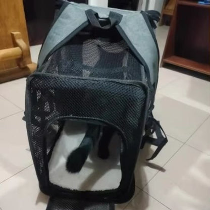 Sac à dos chat aération mesh